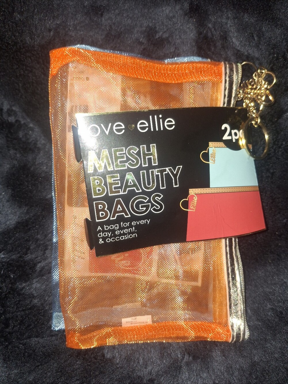 Mesh Beauty Bag Set - 2pc